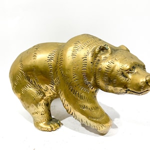 Bear Sculpture, Summer Gift, Bear Bronze Statue, Animal Figurine, House Decor, Desk Decor, Birthday Gift, Bear Decor Sculpture, Gift Idea