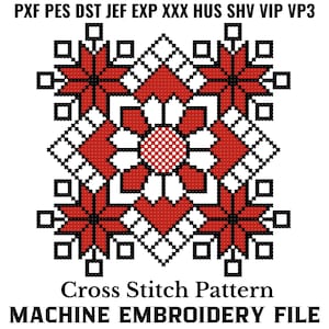 Slavic Cross Stitch Machine Embroidery Pattern Instant Download Romanian Pattern