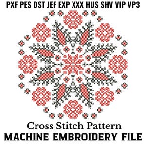 Traditional Ukranian Cross Stitch Machine Embroidery Pattern