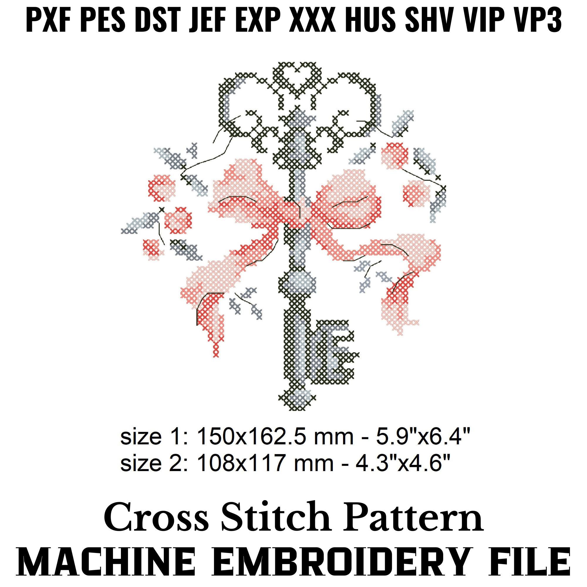 Vintage Key Cross Stitch Machine Embroidery Pattern Instant Download - Etsy