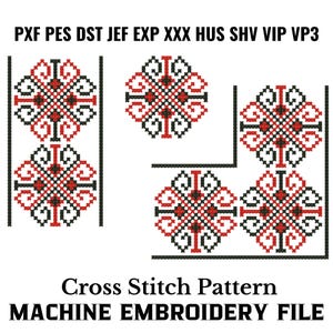 Traditional Ukrainian Cross Stitch Machine Embroidery Pattern Instant Download