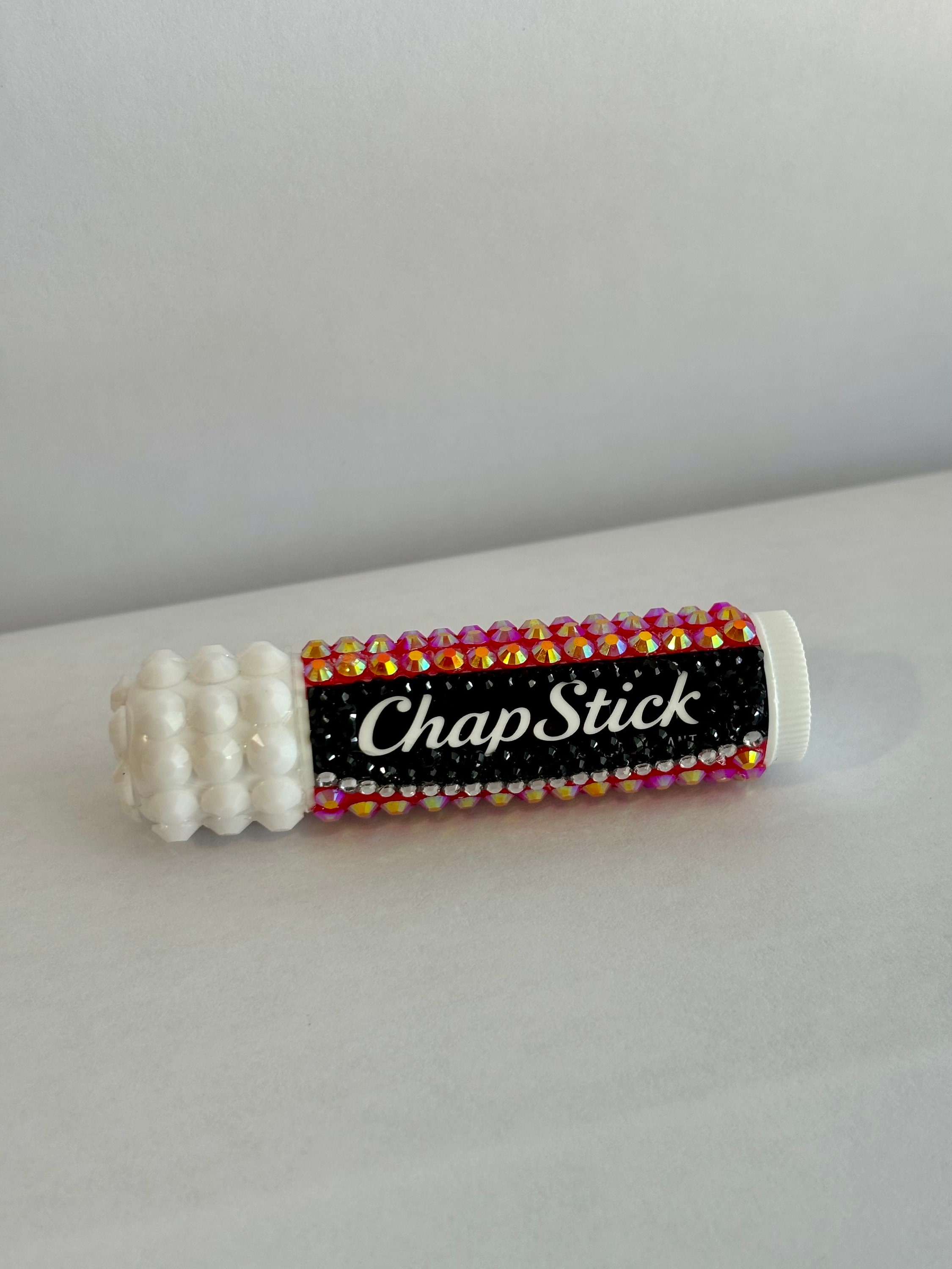 Rhinestone Cherry Chapstick - Hand-placed Gems