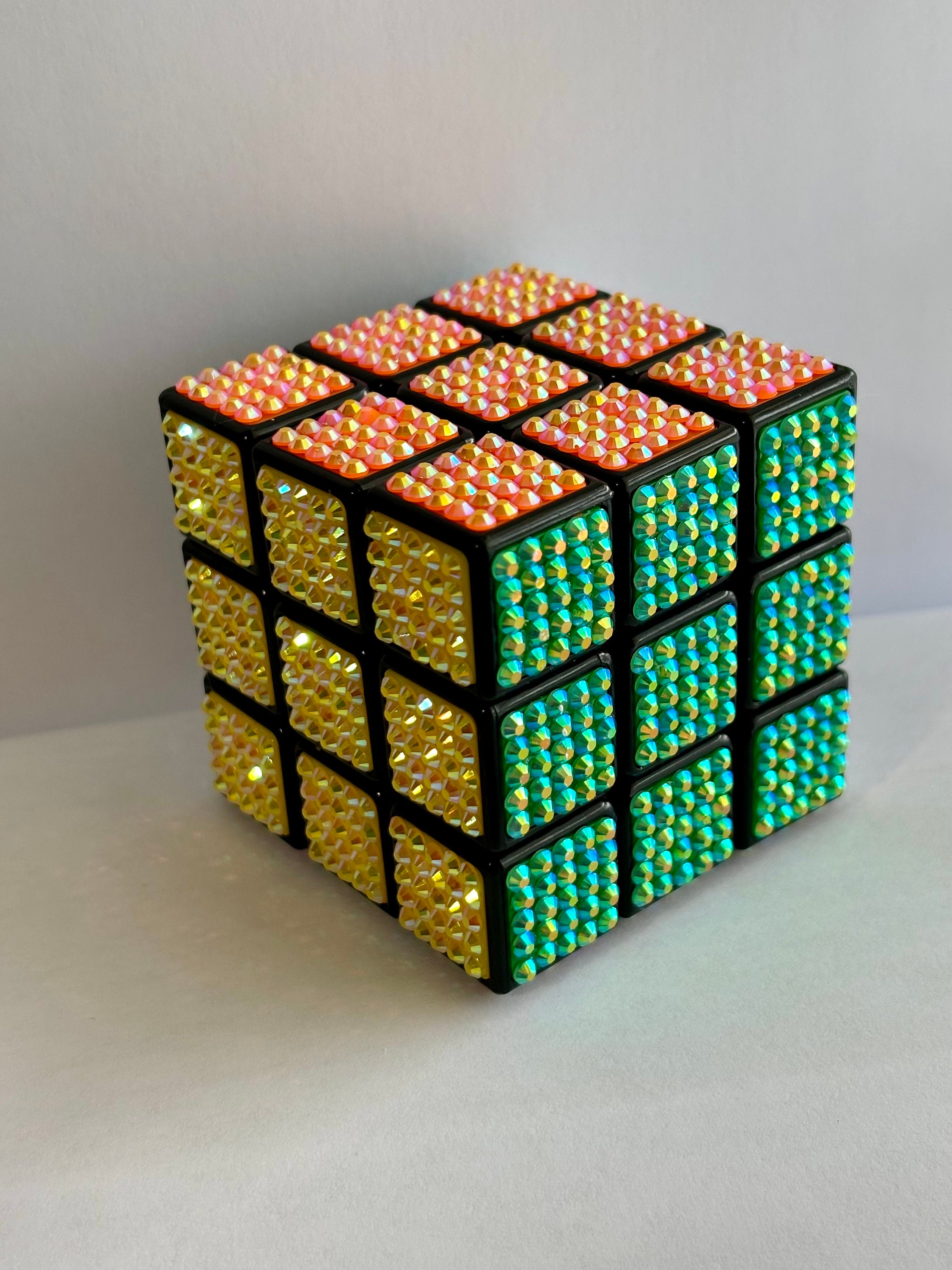 Bedazzled 3x3 Rubix Cube - Etsy