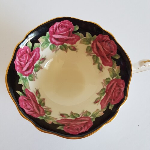 Rare Paragon Rose Tea Cup and Saucer Large Pink Rose Teacup Etsy