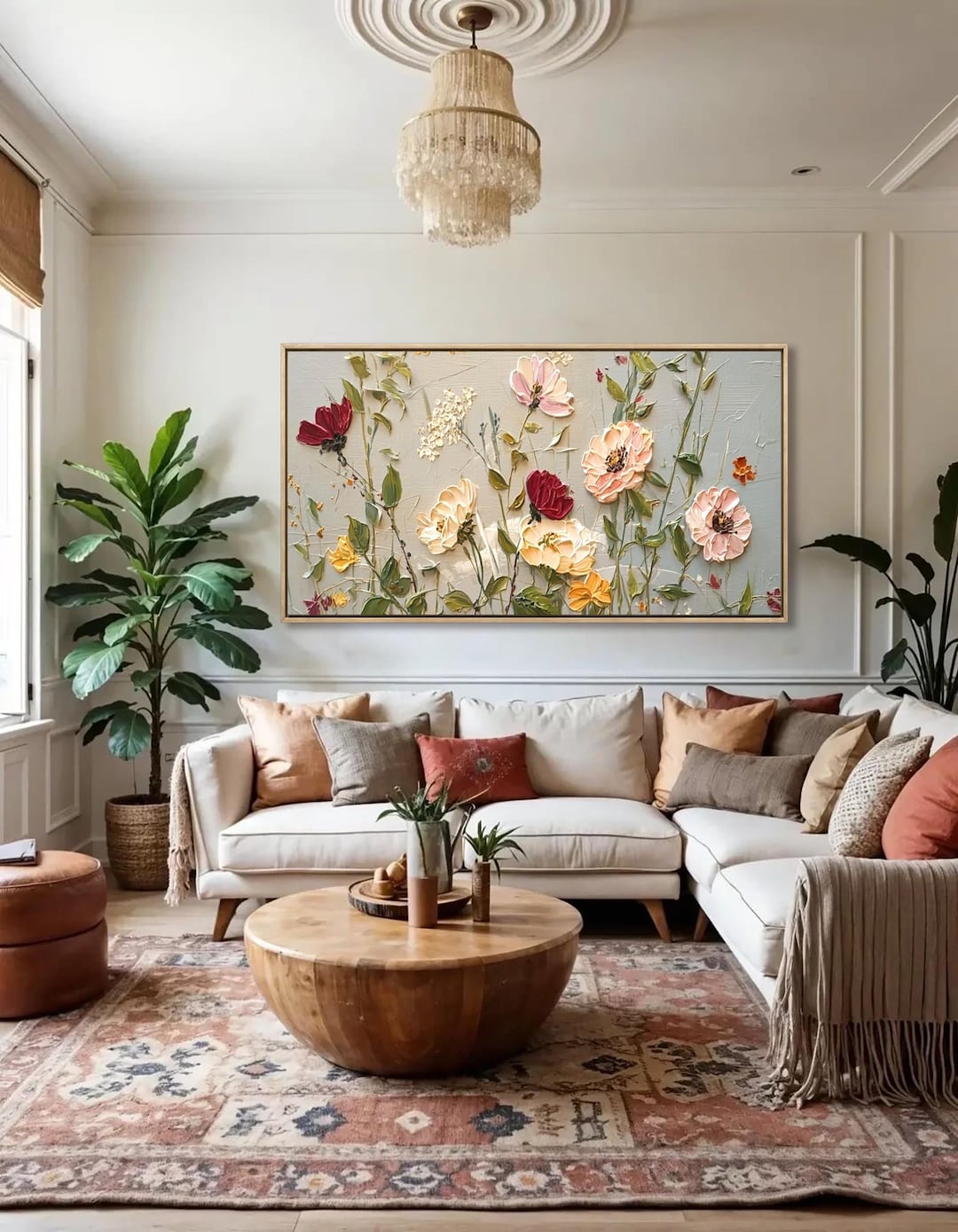 Hand-painted Floral Murals – Large-scale Botanical-themed Paintings ...