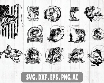 Download Fishing Svg Bundle Etsy