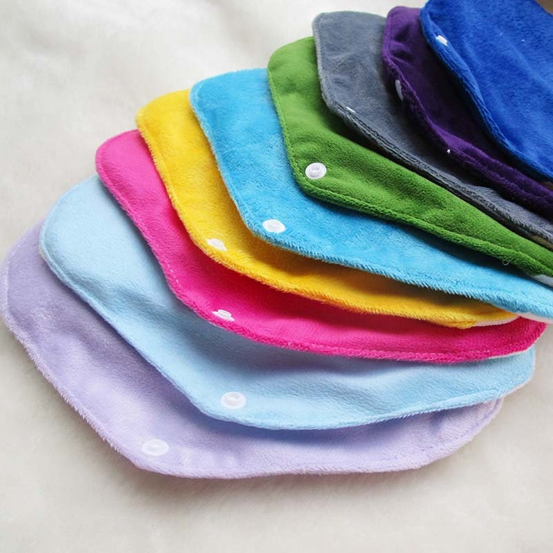 5 MINKY SOFT Period Pads Washable Sanitary Pads Reusable Etsy