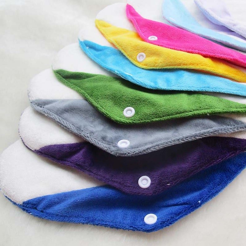 5 MINKY SOFT Period Pads Washable Sanitary Pads Reusable Etsy
