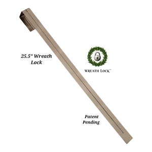 Wreath Lock™ 25.5" Anti-Theft Wreath Hanger | Extra Long Stainless-Steel Wind and Rust Proof Hook-Ready to Ship!
