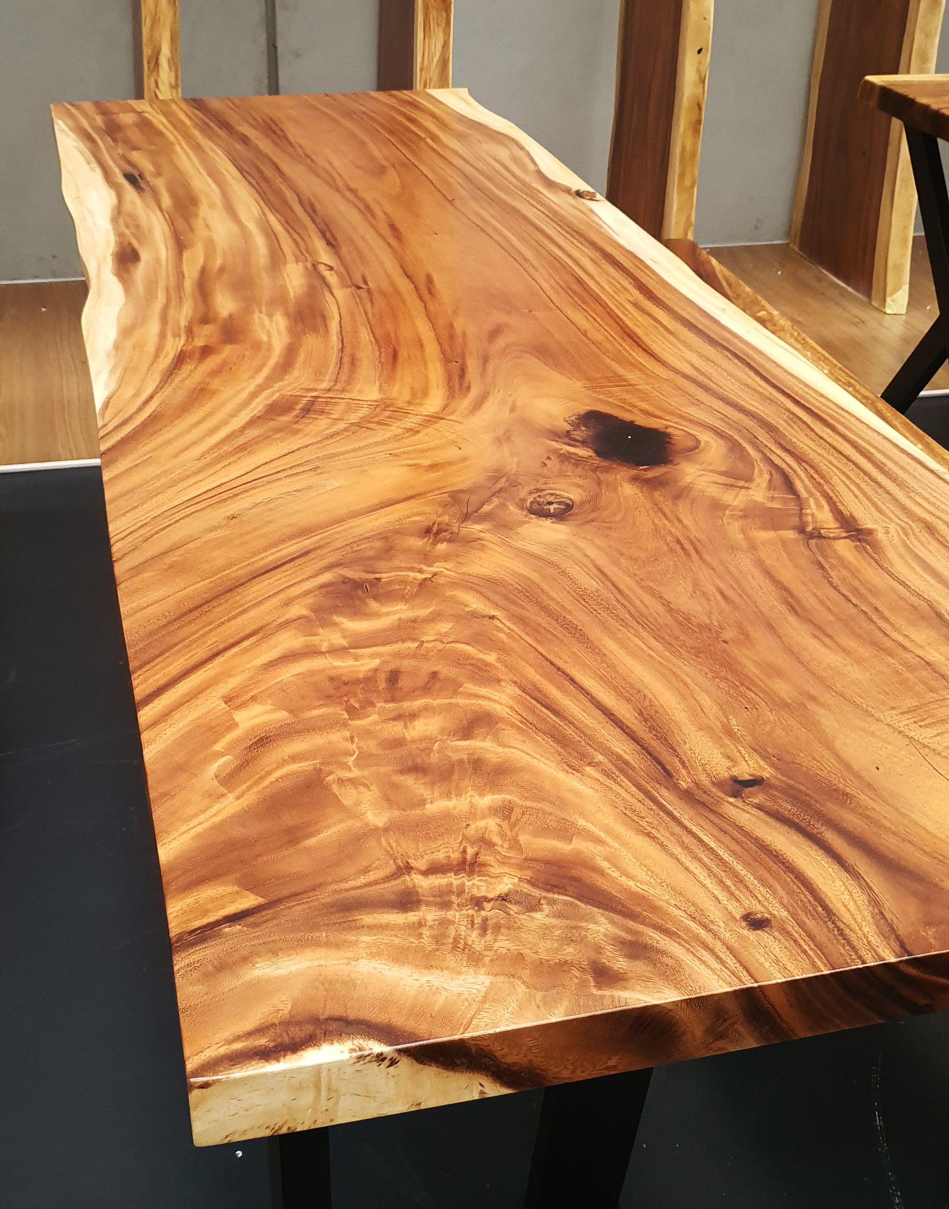 Monkey Pod Wood Live Edge Hardwood Timber Table Etsy Australia