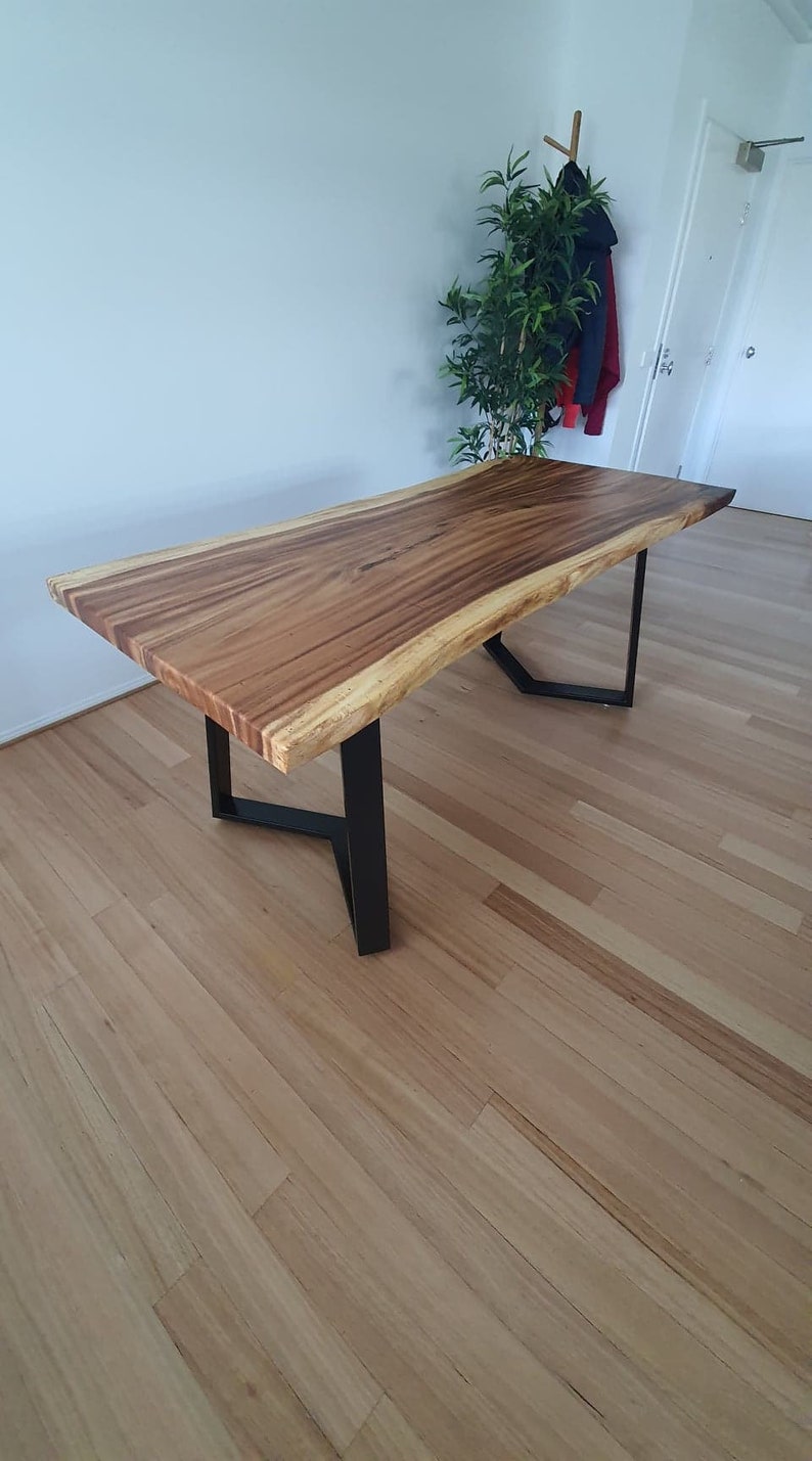 Solid Table Stunning Live Edge Dining Table Preorder Custom Dining