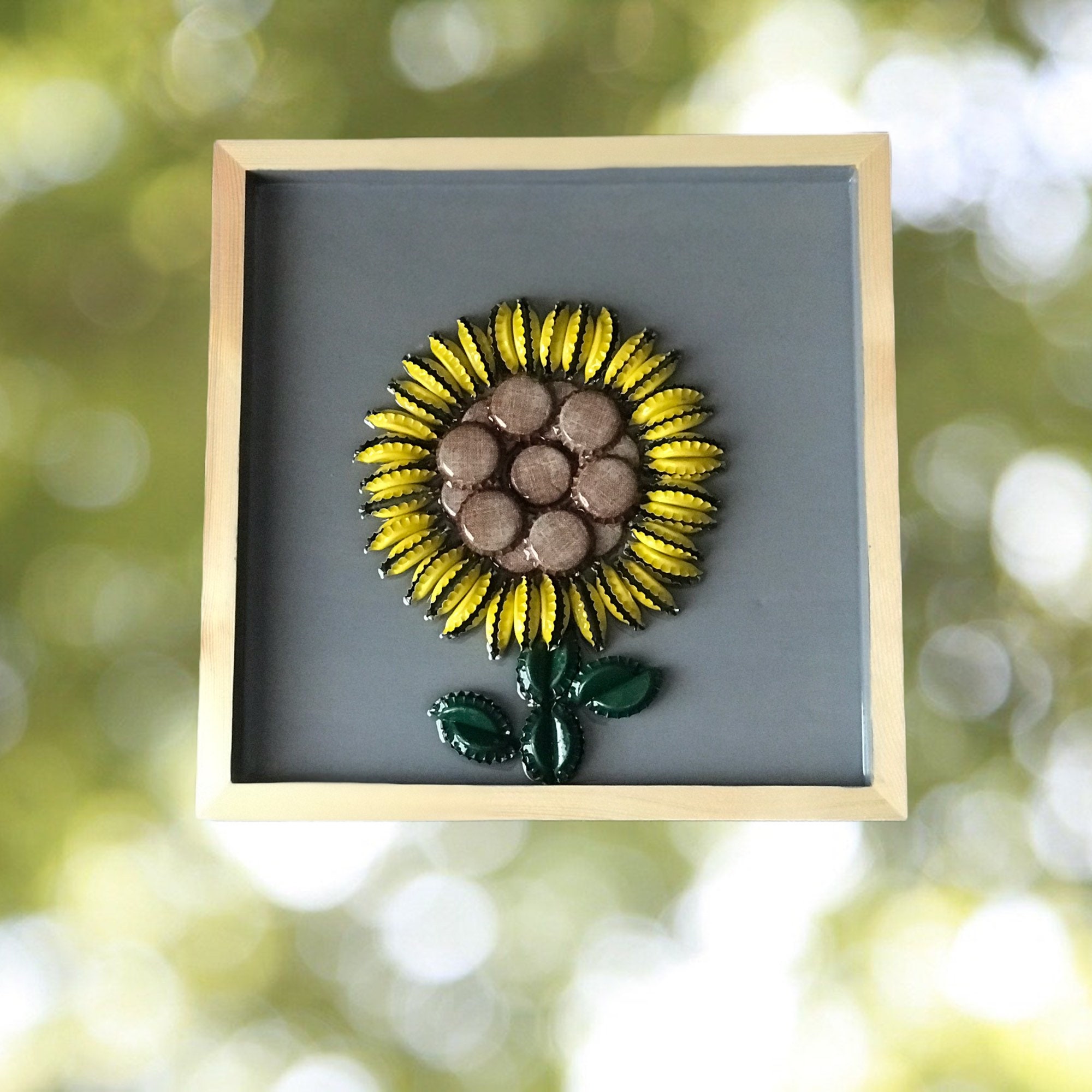 Sunflower You Are My Sunshine Framed Bottle Cap 12x12 Hanging Etsy
