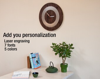 Wooden Wall Clock, 16 in