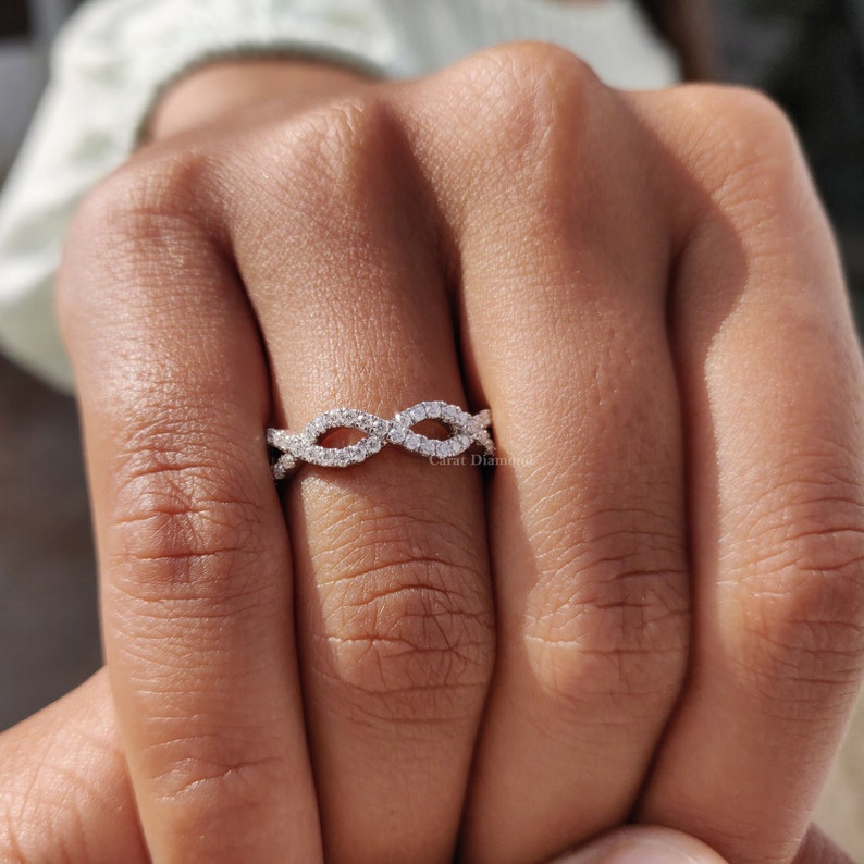 moissanite eternity band