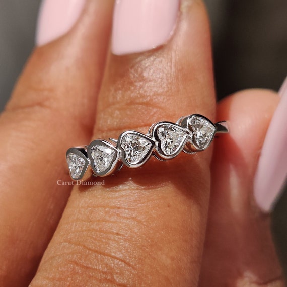 Round EF/VVS Diamond Lab Grown Full Eternity Wedding Band
