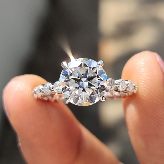 モアサナイト ヘイローリング デザイン指輪ダイヤモンドMoissanite モアッサナイト Dカラー ヘイローリング キラキラ シルバー925