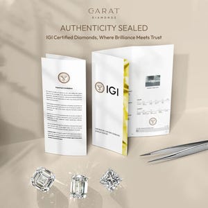 IGI certified diamond ensuring top quality and ethical sourcing for a stunning piece.