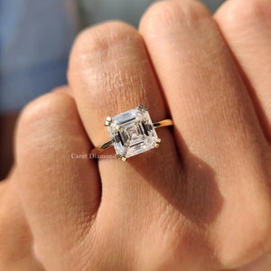 moissanite engagement ring