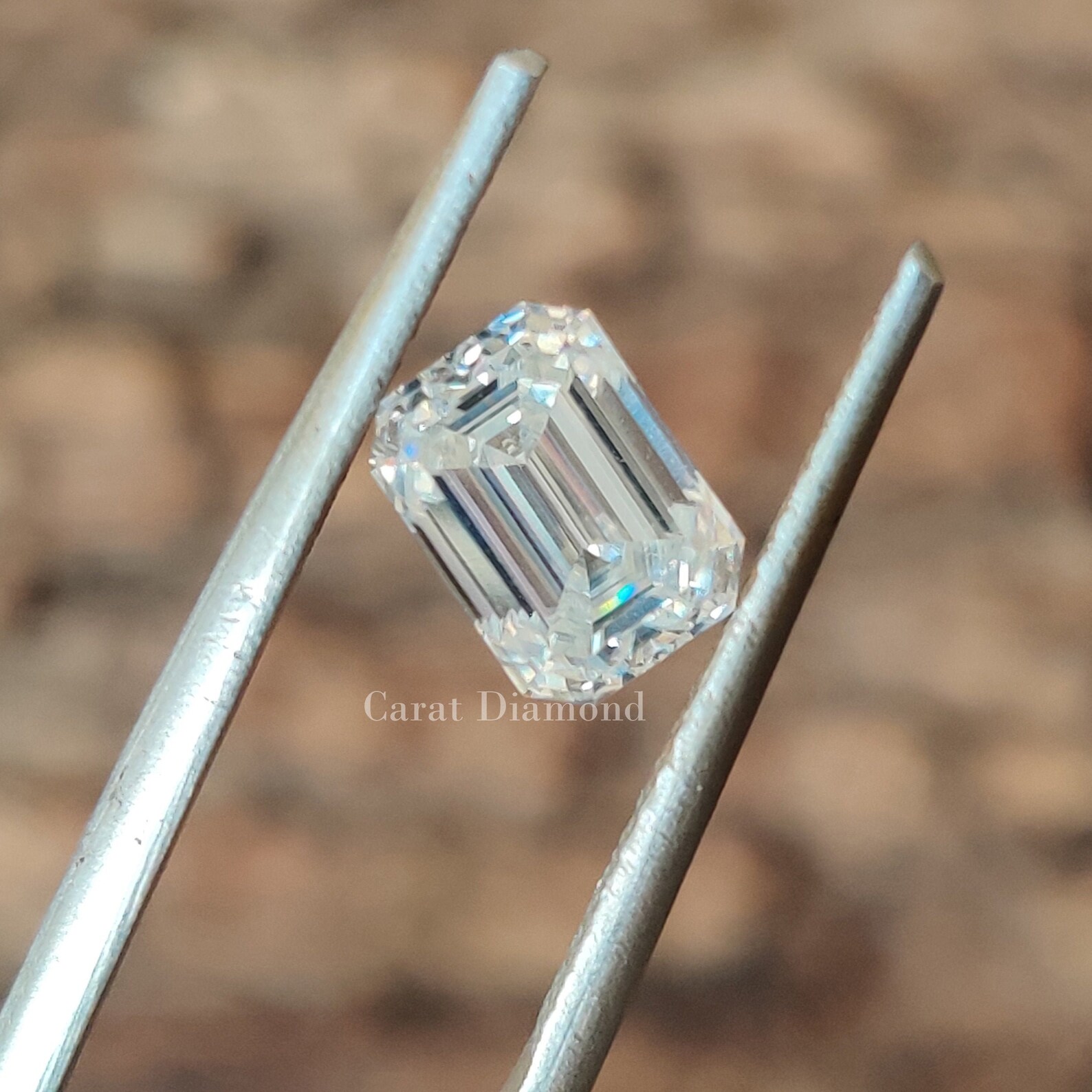 Step Cut Emerald Loose Moissanite 1.17 CT Emerald Loose Etsy