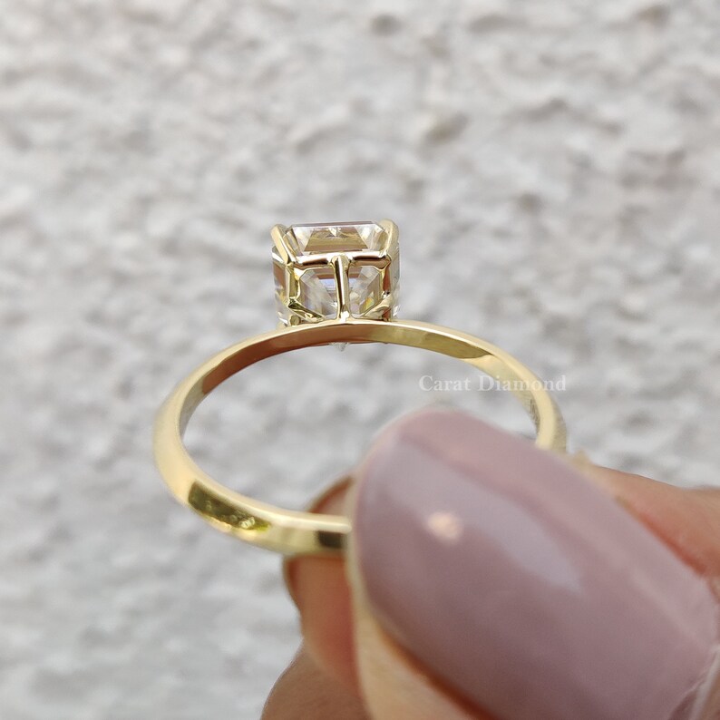 moissanite engagement ring