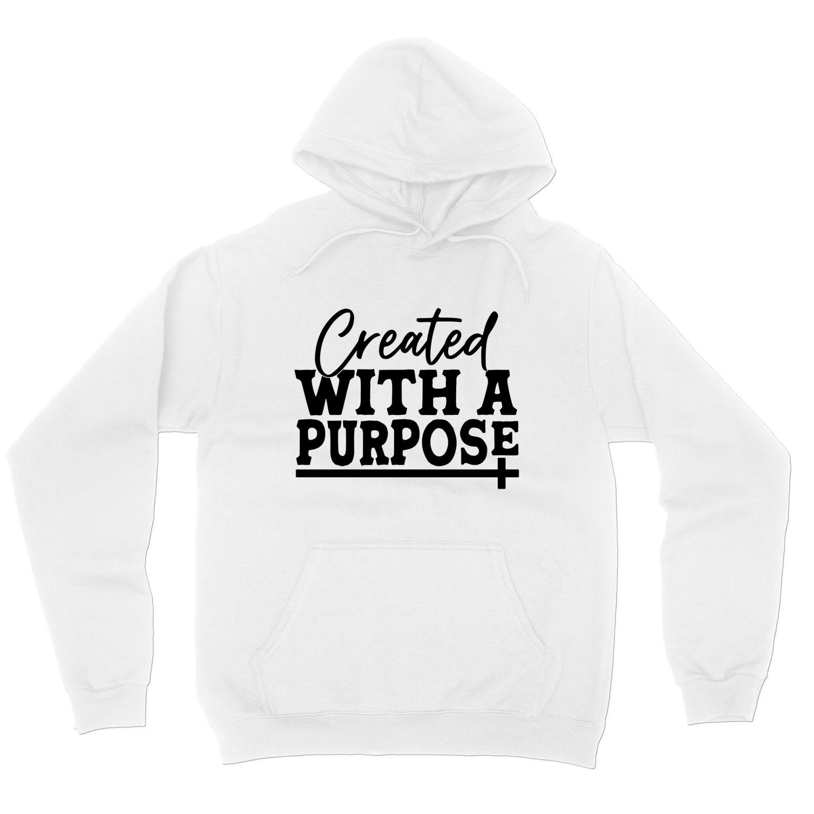 Created With Purpose Hoodie Faith Hoodie Christian Hoodie Etsy