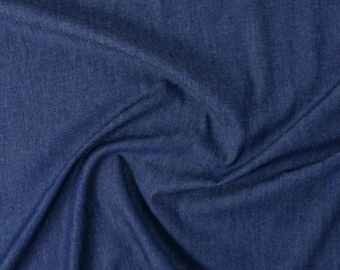 Denim Washed Lightweight, 100% Cotton Fabric 150cm wide, 4.8 oz, sold by the meter.