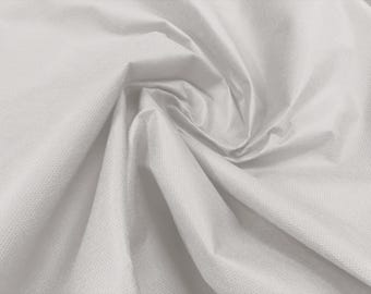 White Non Woven Fabric: Waterproof, Breathable Polypropylene - Sold by the Meter