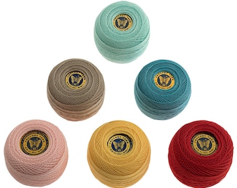 Mercerized Egyptian Cotton Lace Yarn: 6-Ply Crochet Thread