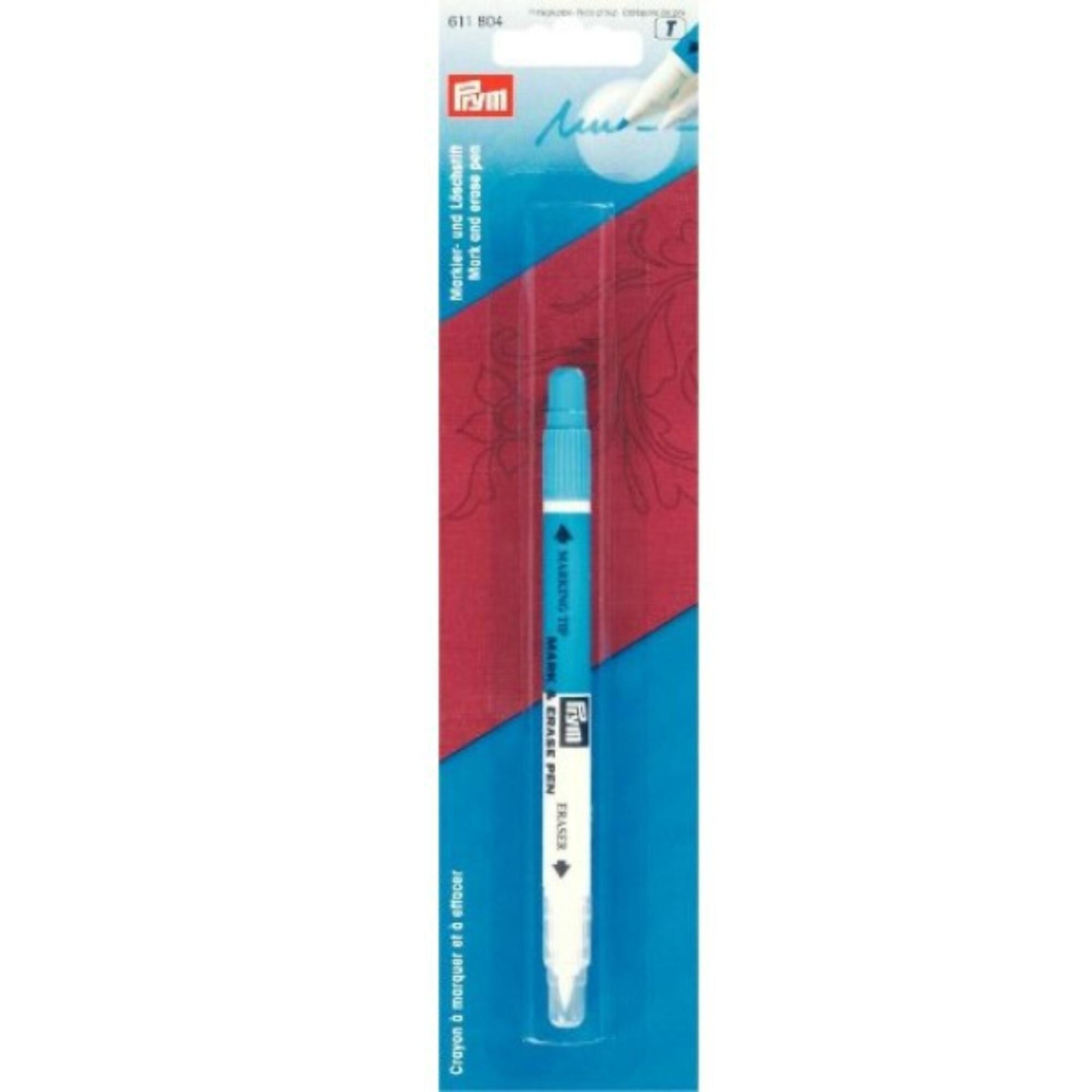 Bolígrafo Prym Mark and Erase en color turquesa, código de producto: 611804