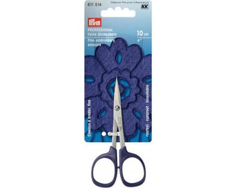 Top Quality Super Fine Very Pointed High Precision Embroidery Scissors from the Professional KAI Line of Prym, 10cm, Product ID: 611514