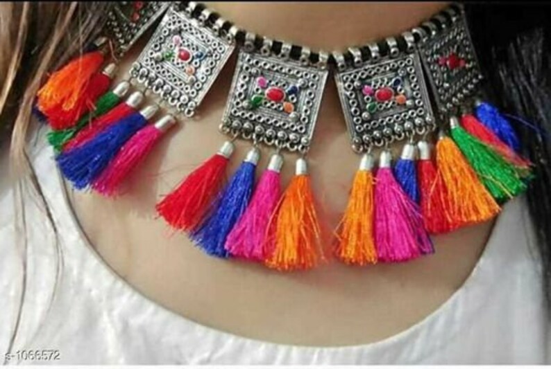 oxidised jewllery oxidized jewelry partywear necklace women necklace indian necklace traditional necklace