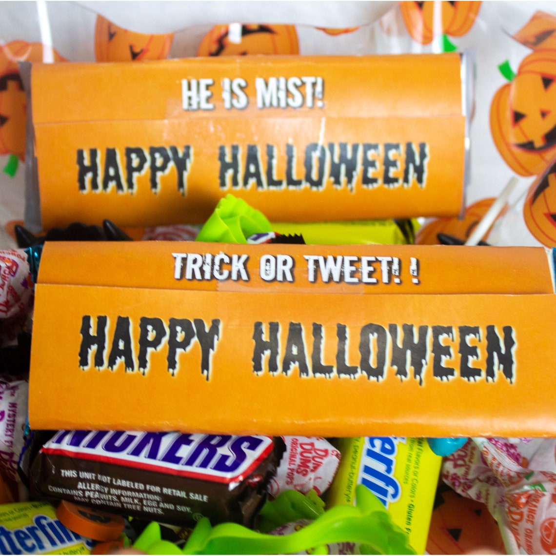 Halloween Joke Candy Wrapper PHYSICAL Etsy