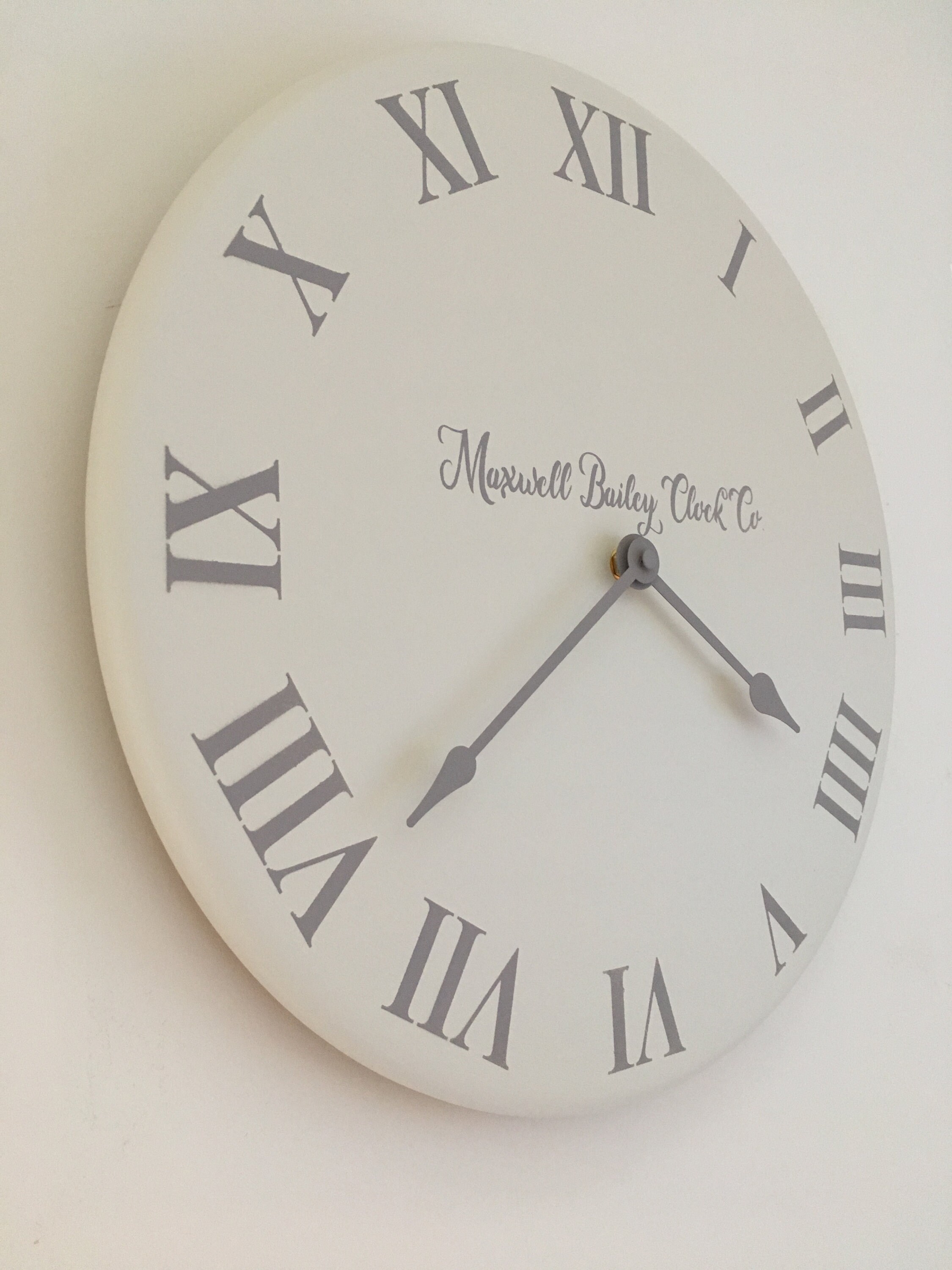 Mocha and Cream Wall Clock Made With Recycled Timber and Etsy UK