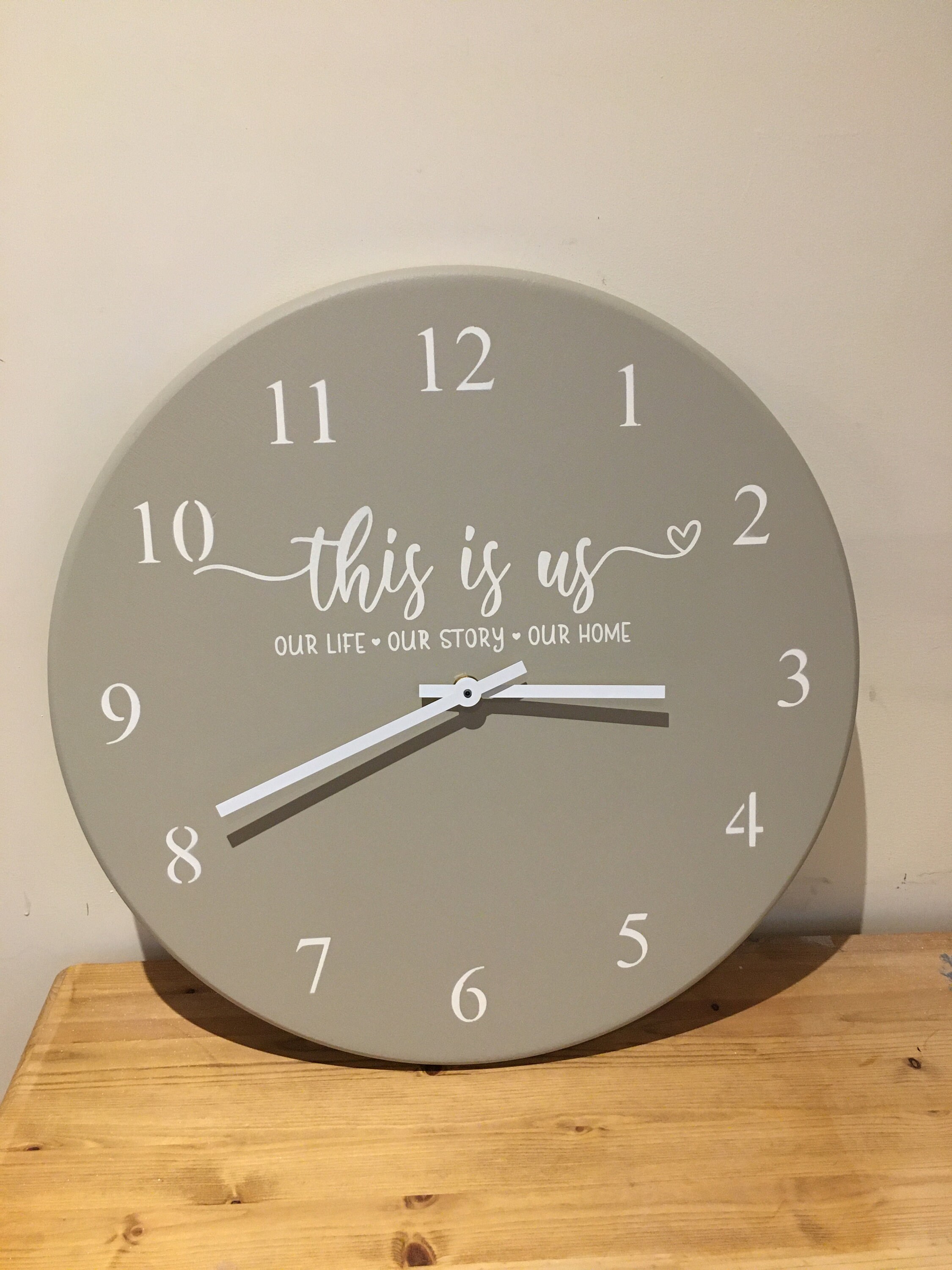 Reloj de pared en color café con leche de 15 pintura de Etsy