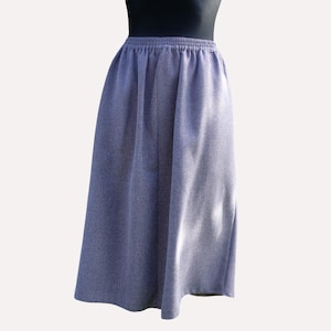Vintage Mid-Lenght Ash Purple Skirt