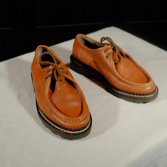 Timberland, Vintage Timberland Tyrolean Leather Derby Shoes, Moc Toe Everest Sole, EU 40