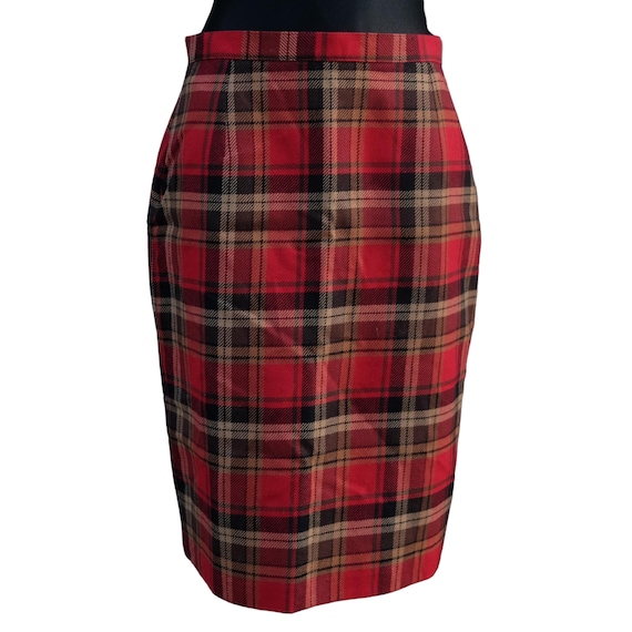 Jupe Crayon M&S Taille 10 - À Carreaux - Femme - Occasion Parfait état