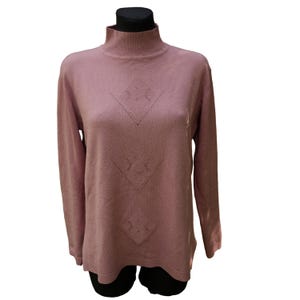 Vintage Baby Pink Turtle Neck Jumper