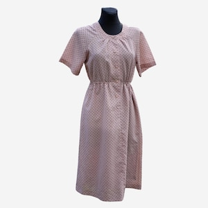 Vintage Lilac Polka Dot Dress size Small