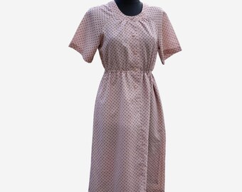 Vintage Lilac Polka Dot Dress size Small