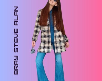 Vintage 70s Style Denim Bell Bottom Jumpsuit Bray Steve Alan