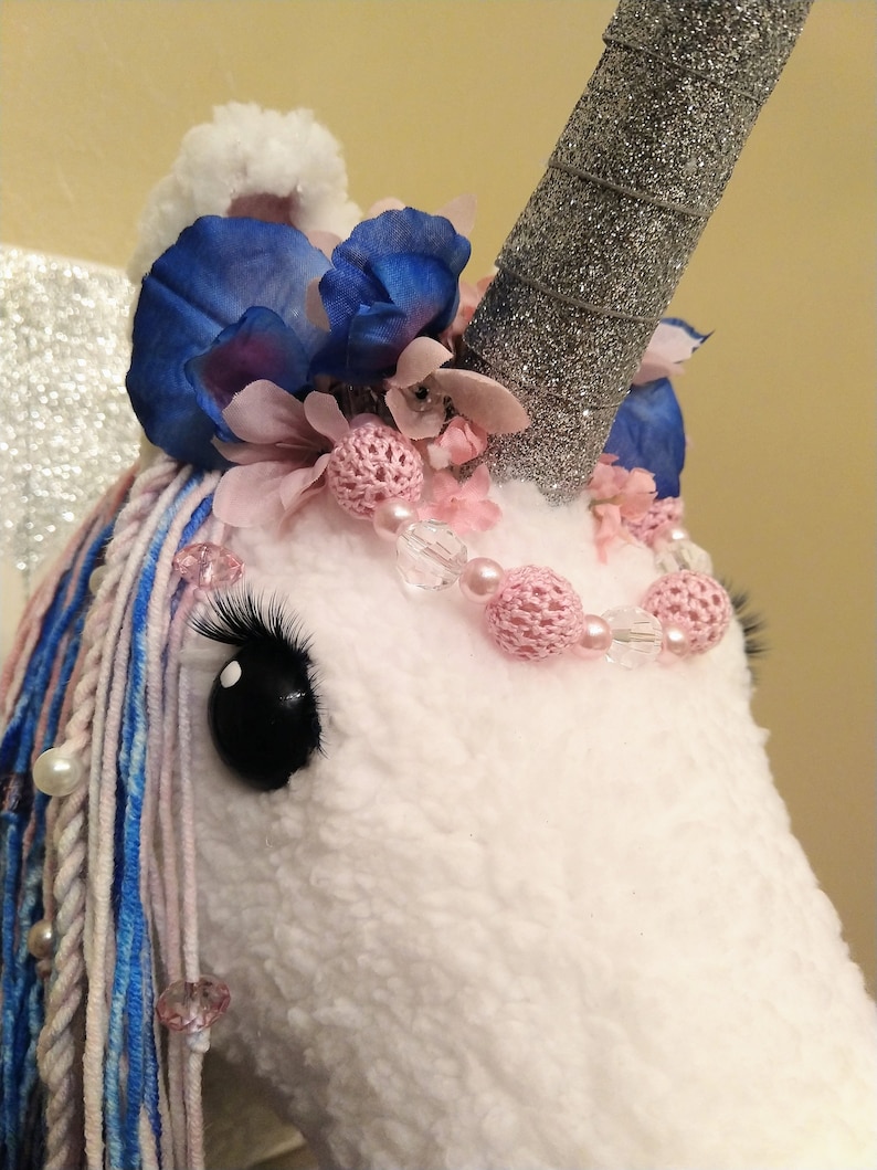 Stuffed Unicorn Head Faux Taxidermy Unicorn Wall Decor Etsy