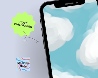 Cloud Art Wallpaper: iPhone Wallpaper and Background (Digital Download)