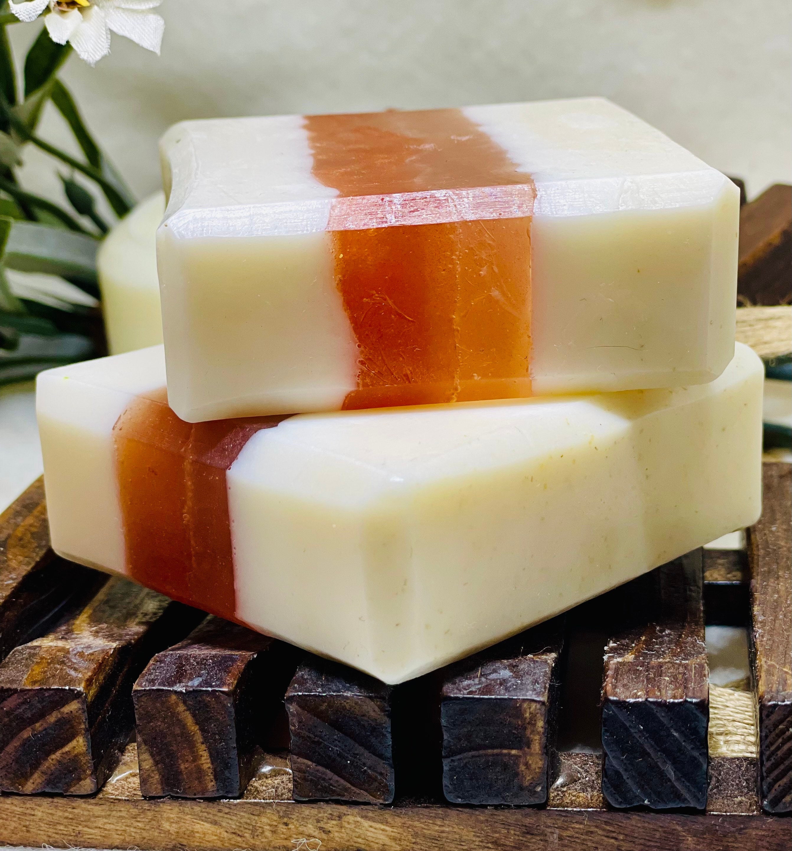 Oatmeal, Milk & Honey Creamy Soap Bars. Made With Goat's Milk, Honey