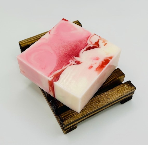 Fresh-cut Roses Scented Soap, Goat Milk and Honey Glycerin Soap | Handmade, Gift and Bath Soap