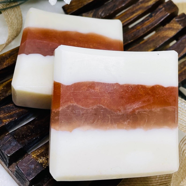 Oatmeal, Milk & Honey Creamy Soap Bars. Made With Goat's Milk, Honey