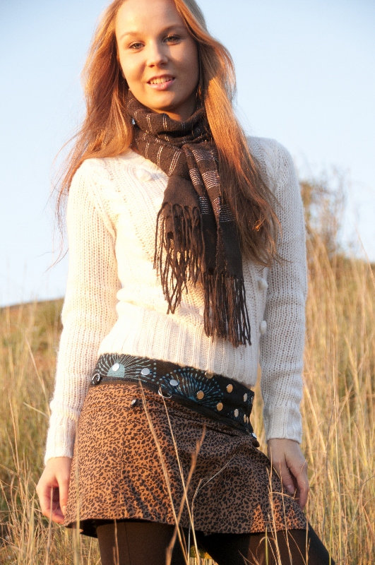 CUT OFF WRAP SKIRT＋SHORT JACKET Short Unique Reversible Winter Wrap Skirt, One-size-fits-all