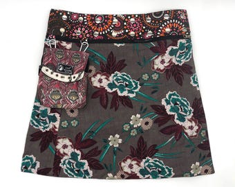コード刺繍　WRAPPED SKIRT Sequined Wrap Skirt