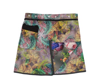 Reversible Wrap Maxi Skirt: Earthy Harvest Tones, Travel-Friendly - Ella Harvest