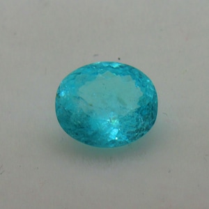 Blue Green Paraiba Tourmaline from Mozambique. 1.17 ct. Copper Bearing Tourmaline. Oval cut. Rare Natural Loose Gemstone.